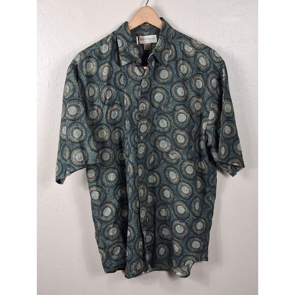 Re-Union Menswear Short Sleeve Cotton button down shirt Item #30 - Picture 1 of 9